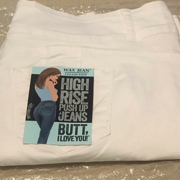 WAX Jean Collection 3 Button Skinny Jeans / White / Sz 20 / NWT - Picture 2 of 8